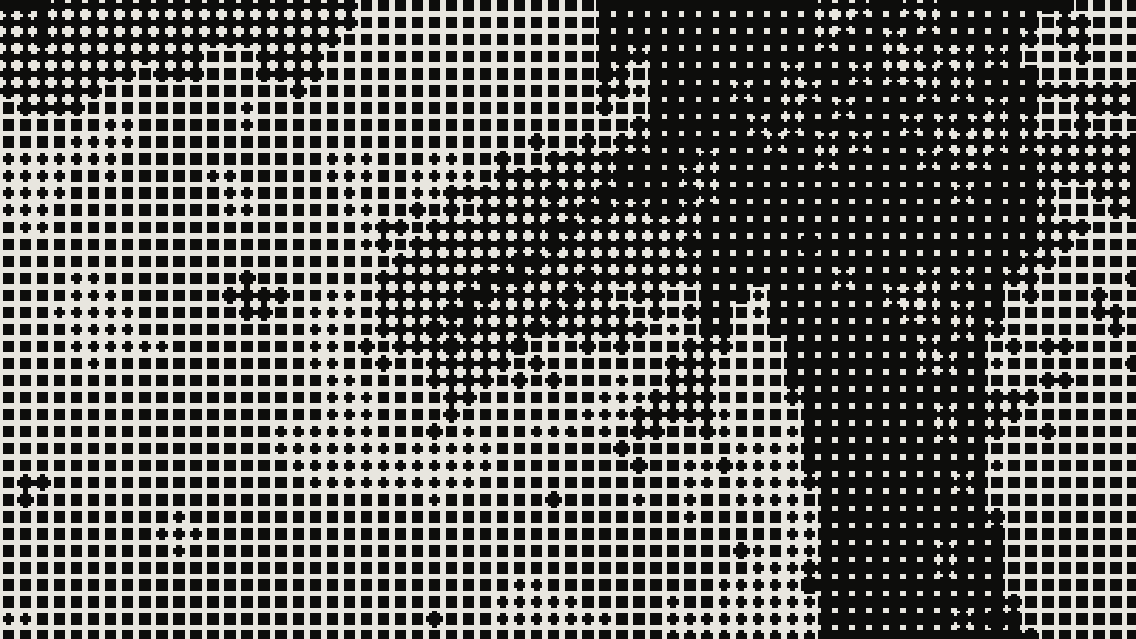 Mandarin fish detail at 400 percent showing small 6px halftone dots merging in dark areas